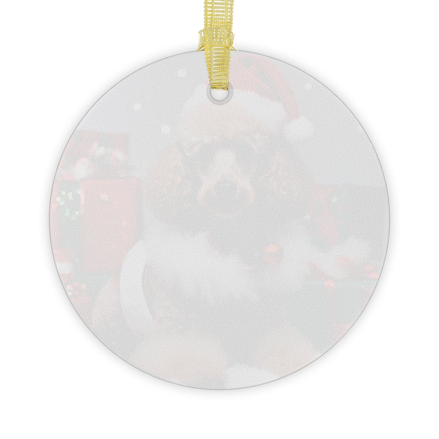 Poodle Christmas Ornament, Holiday Tree Decoration, Adorable Dog Ornament, Dog Lovers Gift, Round Glass Keepsake, Pet Xmas Collectible