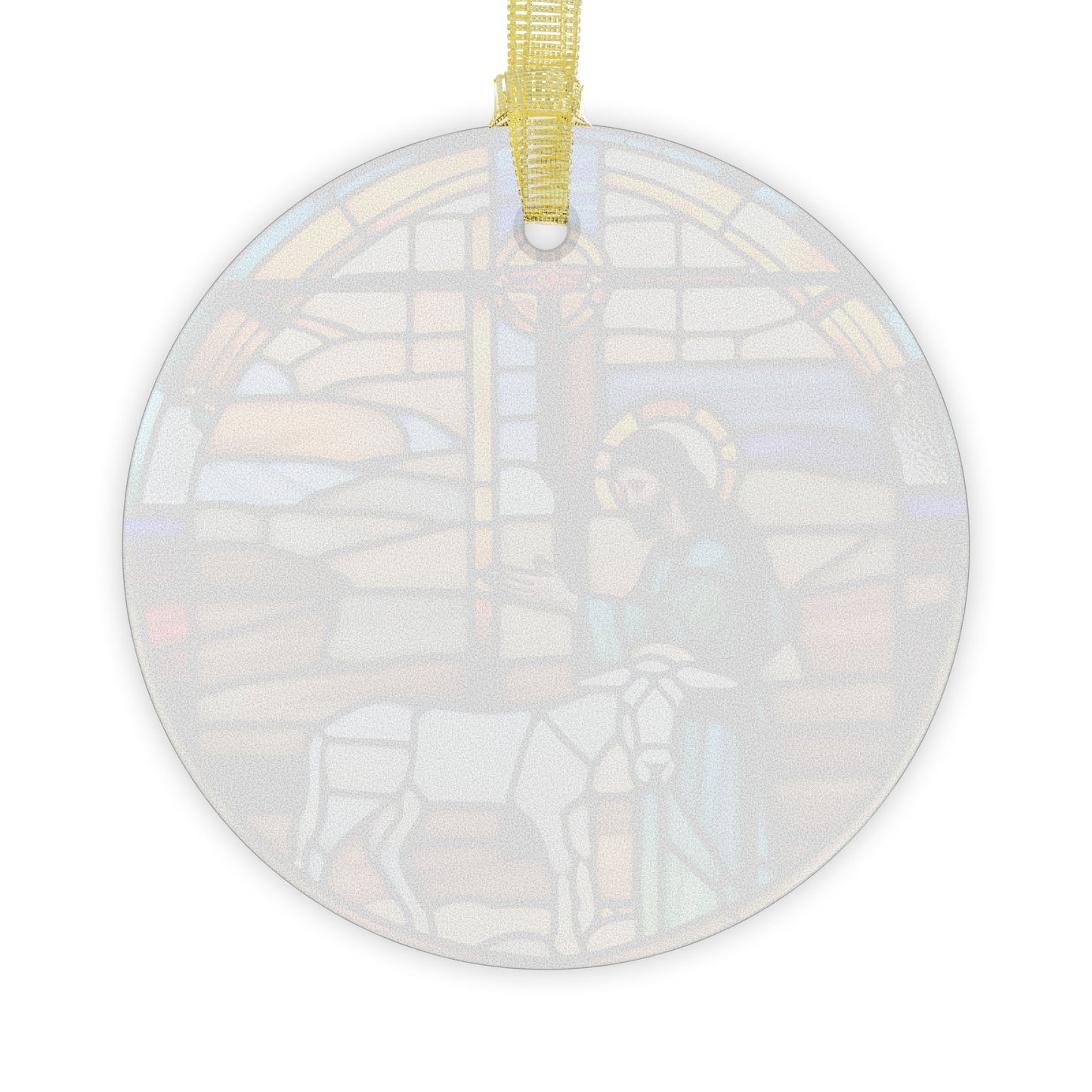Jesus Christ Christmas Ornament Stained Glass Decoration