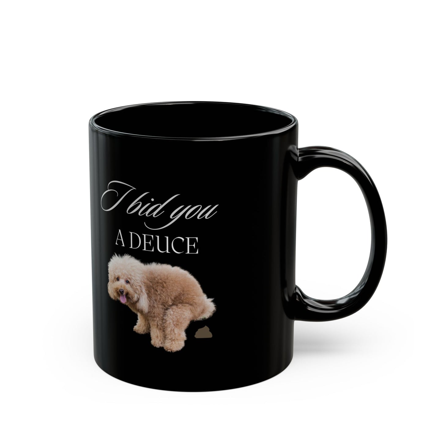 Funny Dog Lovers Coffee Cup | Animal Poop Potty Humor Mug | Puppy Owner Pooping Gift | Humorous Morning Greeting Doggy Doo Cup