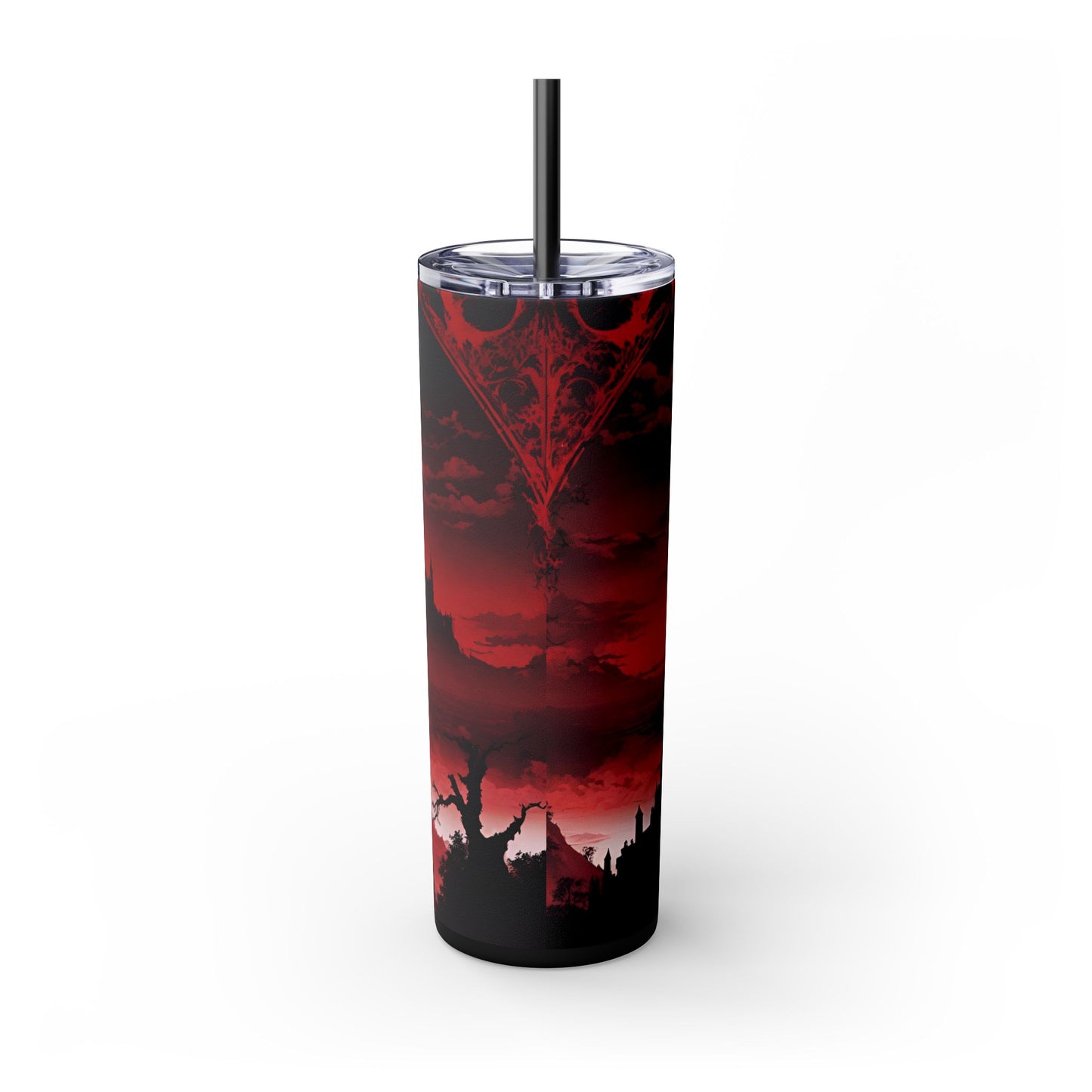 Castlevania Belmont Video Game Inspired Skinny Tumbler | What a Horrible Night to Traverse the Darkness Cup | Dracula Castle Gamer Road Gift