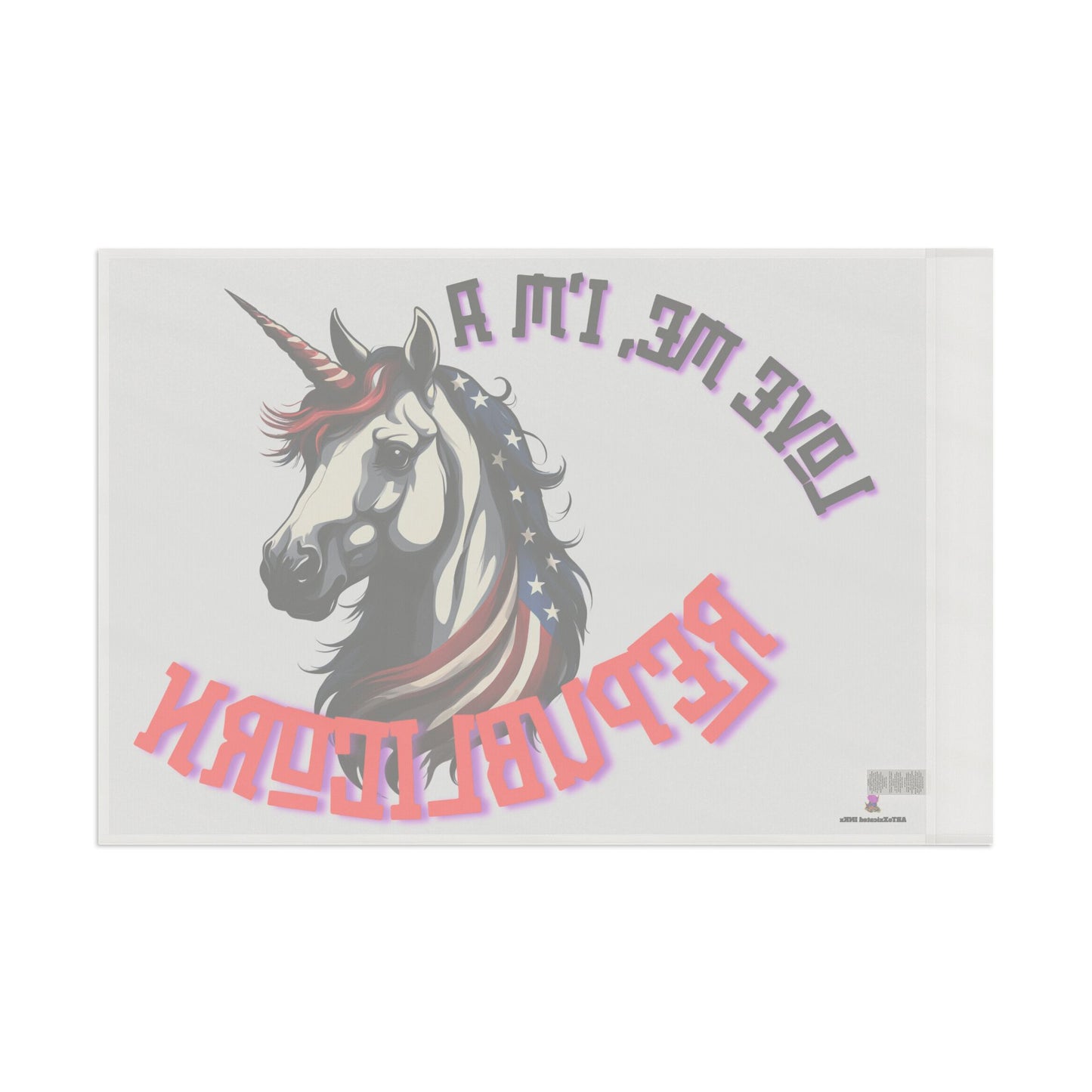 Patriotic Unicorn Republican Election Flag | Freedom Loving Patriot Horse House Banner | United States Flag Porch Yard Voter Gift