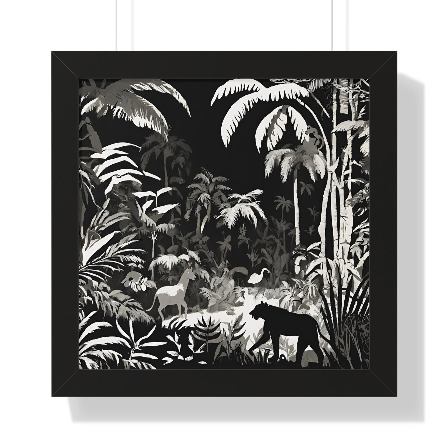 Animal Kingdom Print, Animal Wall Art, Wildlife Picture, Shadow Wall Hanging, Jungle Picture, Living Room Poster, Office Scenery