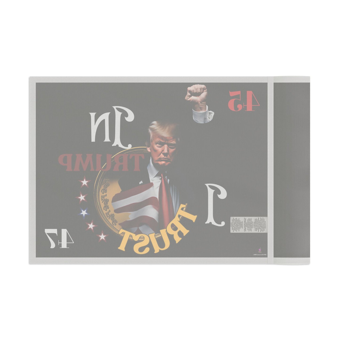President Donald Trump Fist Pump House Flag | 2024 Election God Banner | Freedom Fight Christian American Loving Religion Voter Yard Gift