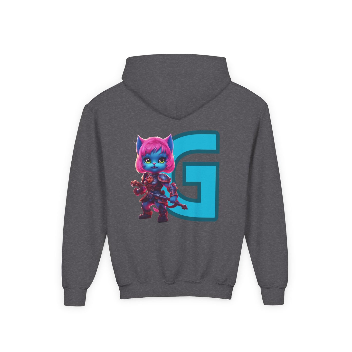 Custom Trendy Kids Hoodie, Personalized Girls Cat Hoodie, Warrior Cat Kids Hooded Sweatshirt