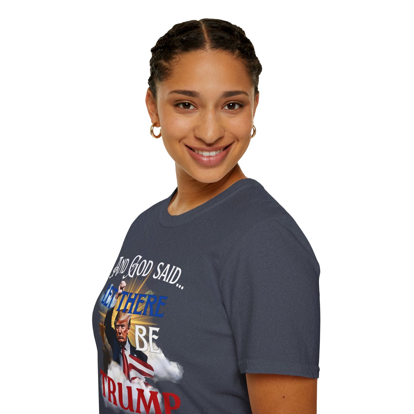 President Donald Trump Tee, And God Said, Let There Be Trump Shirt, Conservative T-Shirt, Republican Voter Election Gift, Patriotic Apparel