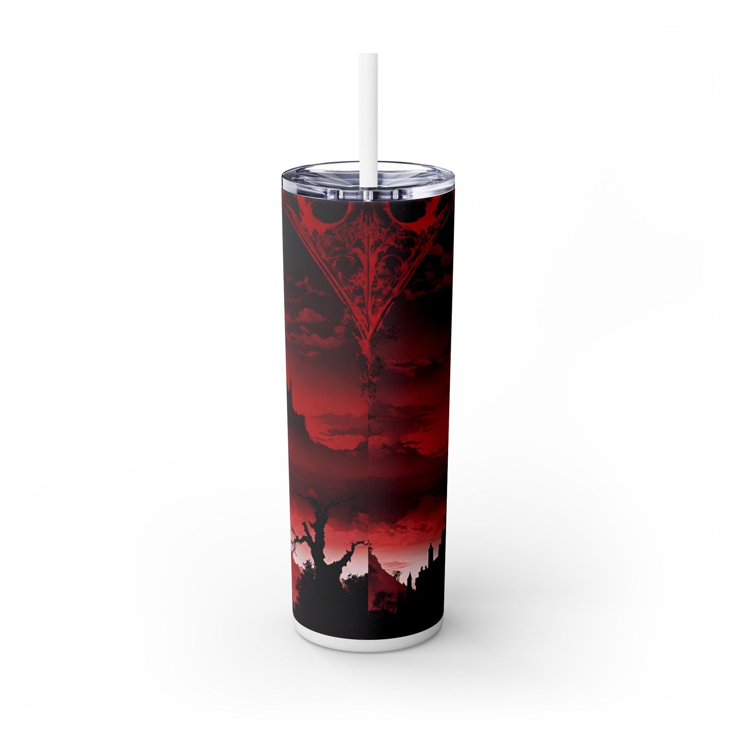 Castlevania Belmont Video Game Inspired Skinny Tumbler | What a Horrible Night to Traverse the Darkness Cup | Dracula Castle Gamer Road Gift