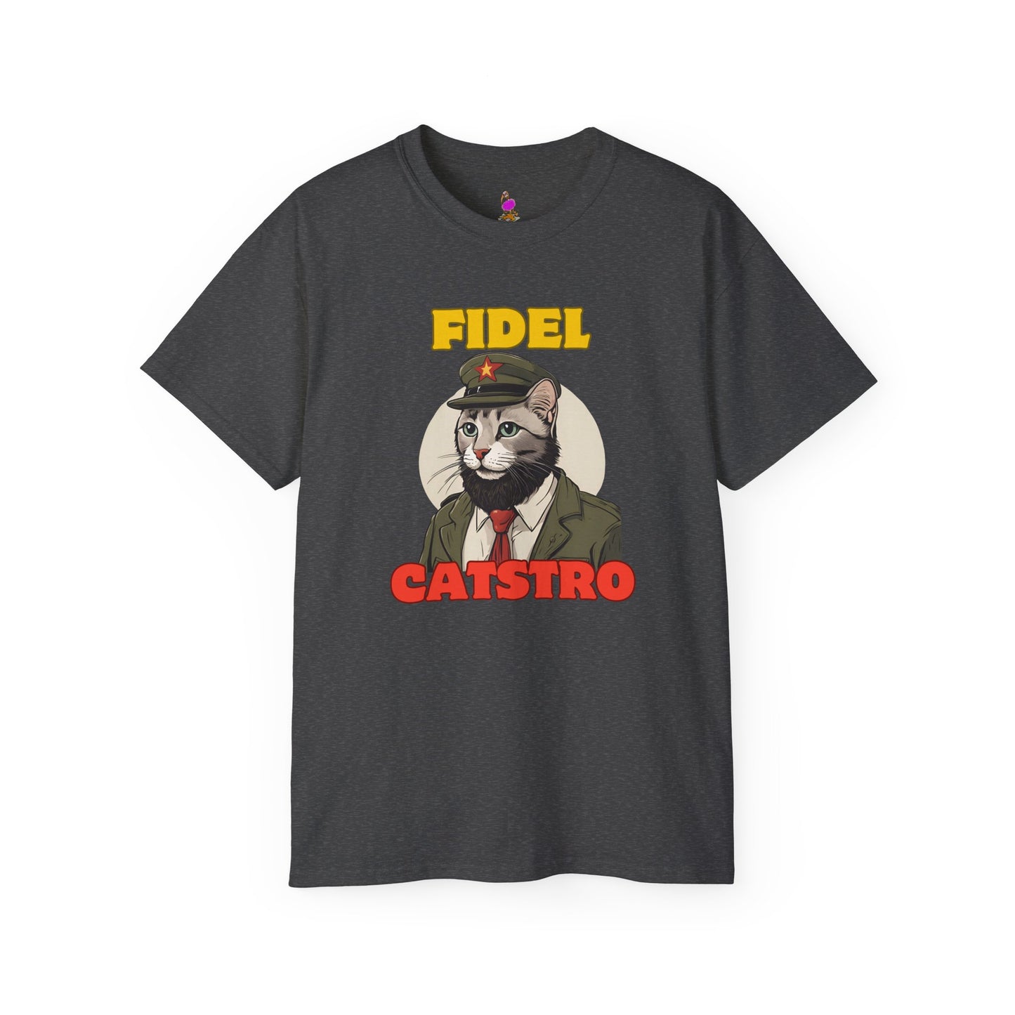 Funny Fidel Catstro Tee, Political Parody Unisex Shirt, Communist Leader Spoof Top, Rebellion Gift, Revolution Wear, Protest Apparel