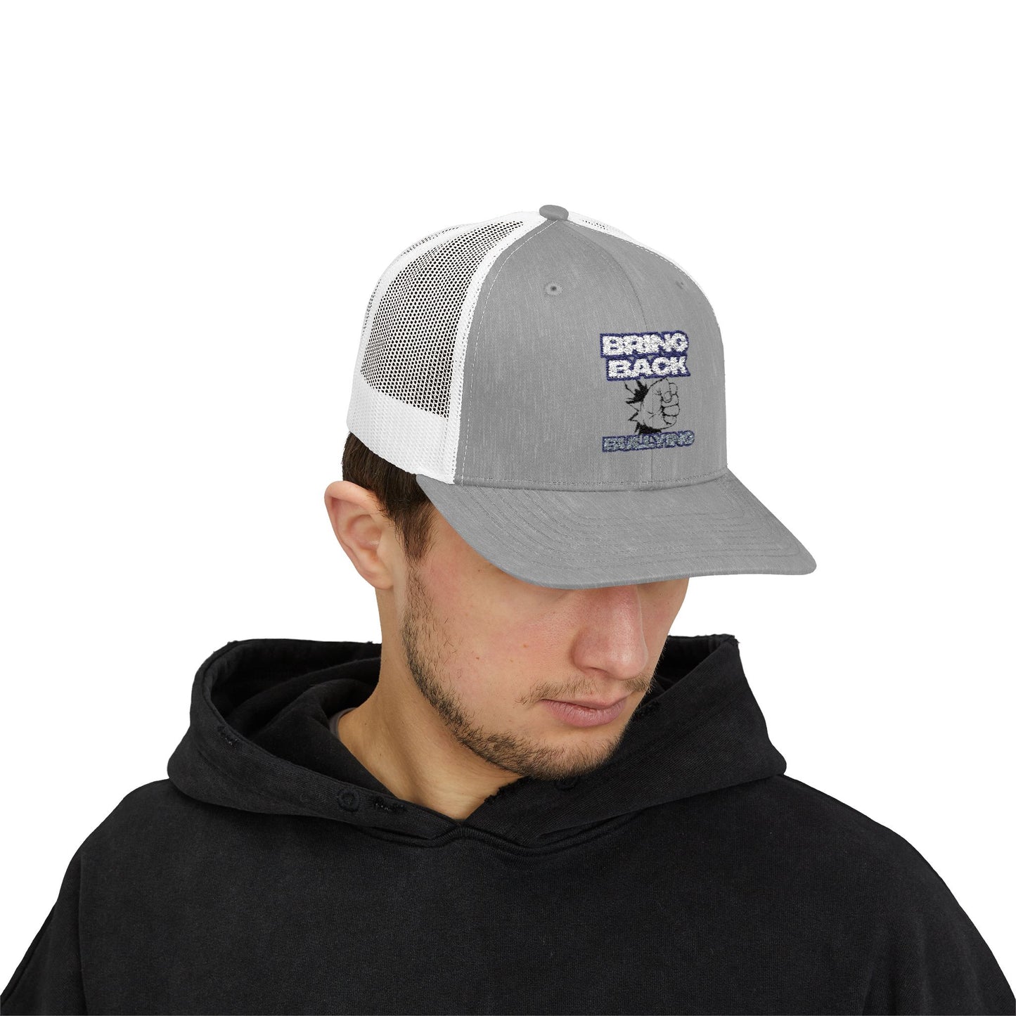 Bringing Back Bullying Snapback Trucker Cap, Adjustable Casual Hat, Anti-Bullying Awareness Gift, Unisex Cap for Teens, Summer Style
