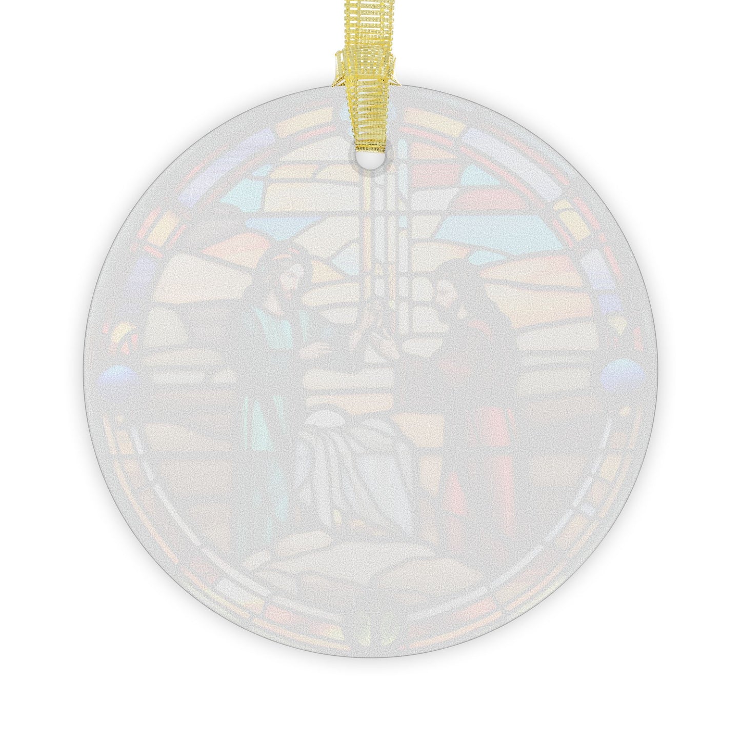 Jesus Christ Christmas Ornament Stained Glass Decoration