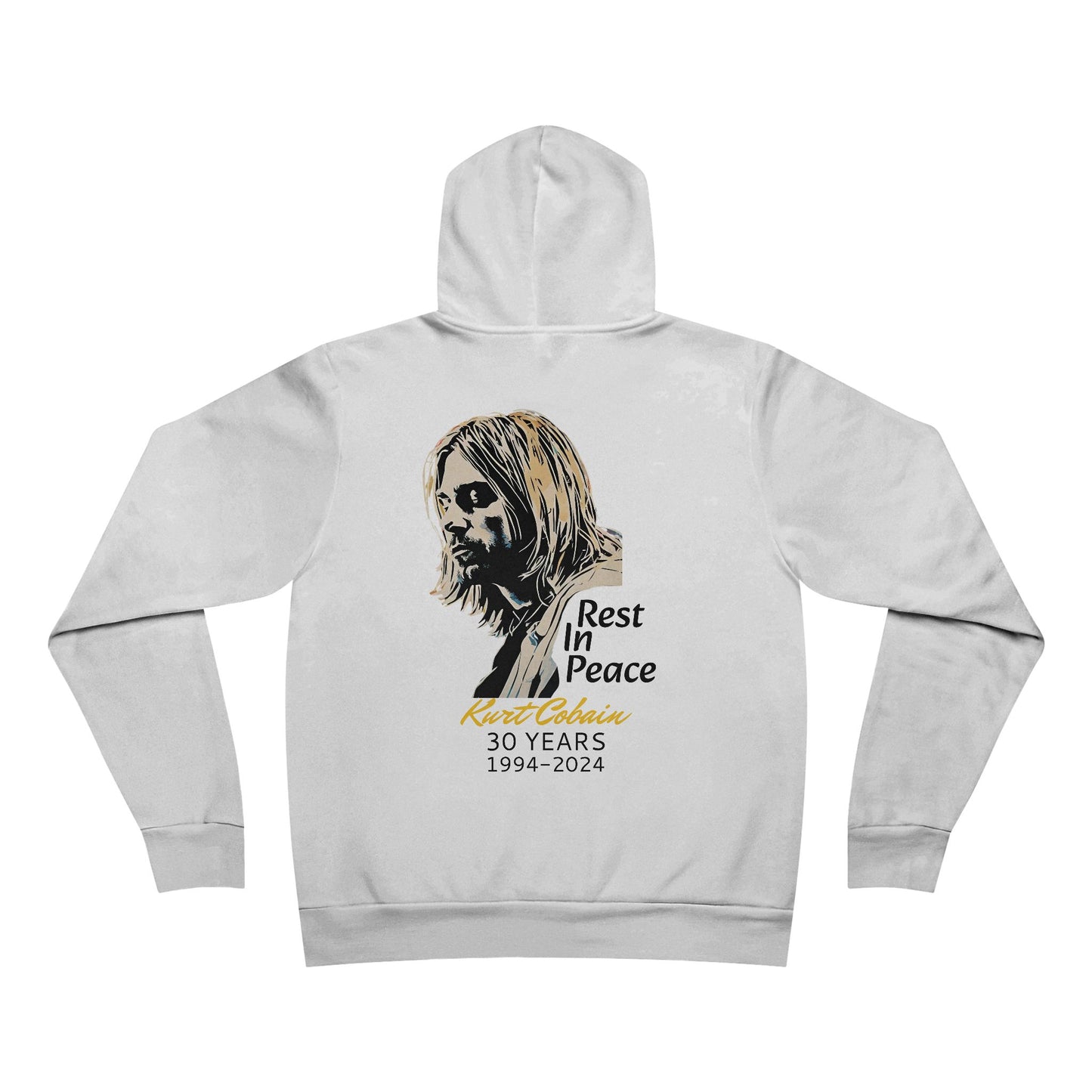 Nirvana Art Sweatshirt | Remembering Kurt Cobain Hoodie | Vintage Inspired Rock N Roll Wear | Anniversary Gift for Nirvana Lovers