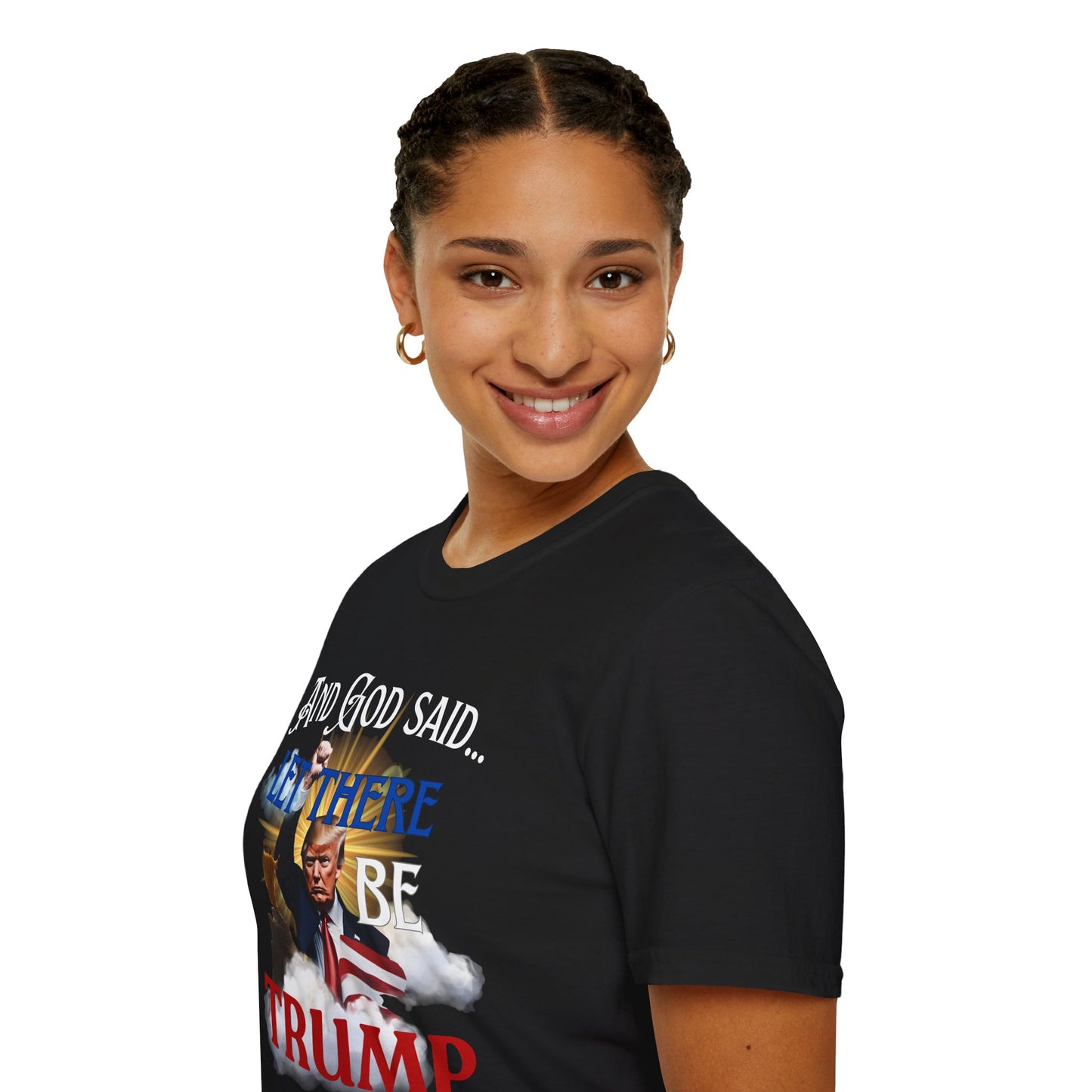 President Donald Trump Tee, And God Said, Let There Be Trump Shirt, Conservative T-Shirt, Republican Voter Election Gift, Patriotic Apparel