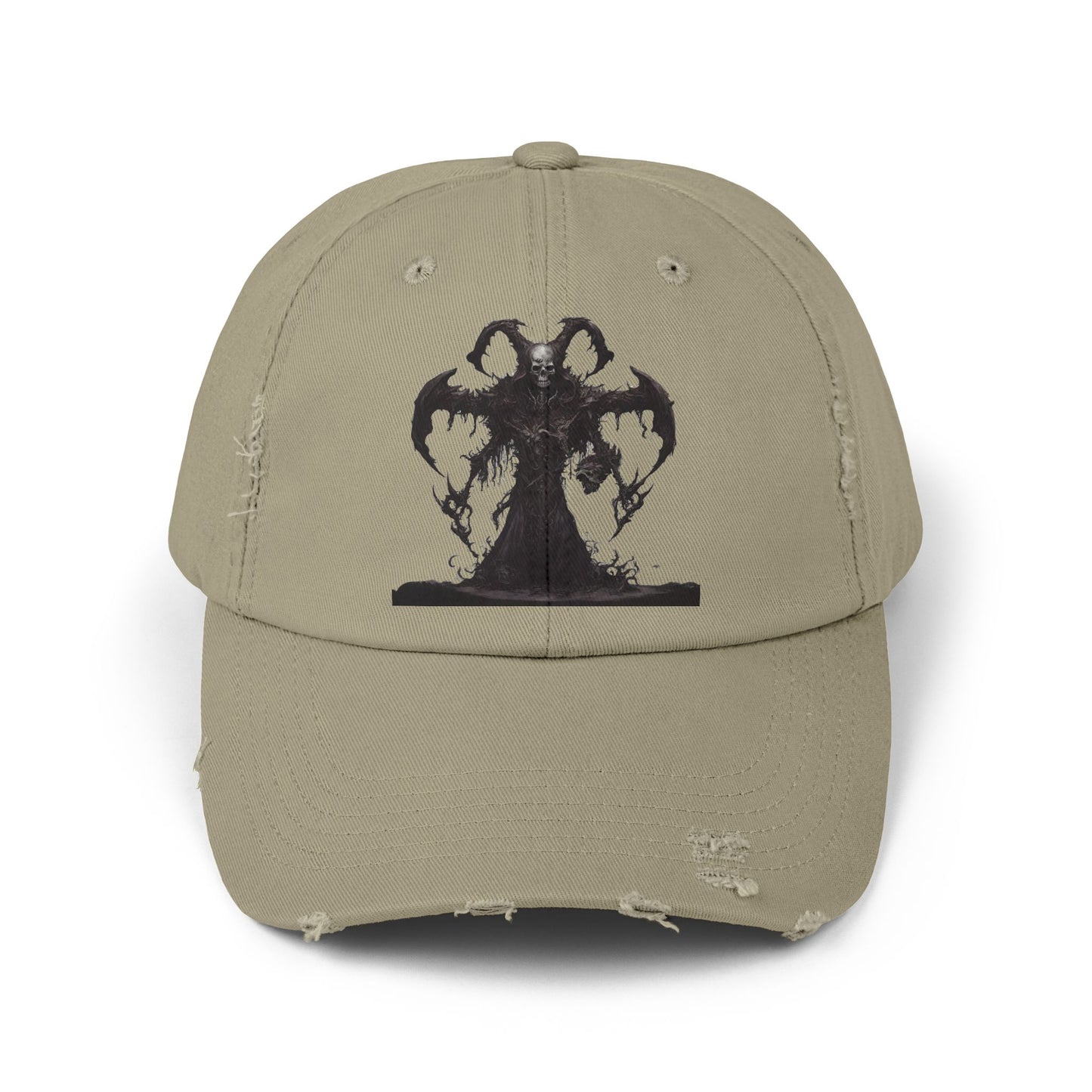 DEATHeCUTIONER Series Executioner Hat | Depths of Hell Rising Skeleton Cap | Trendy Evil Dust & Bones Grim Reaper Spring, Summer Wear Gift