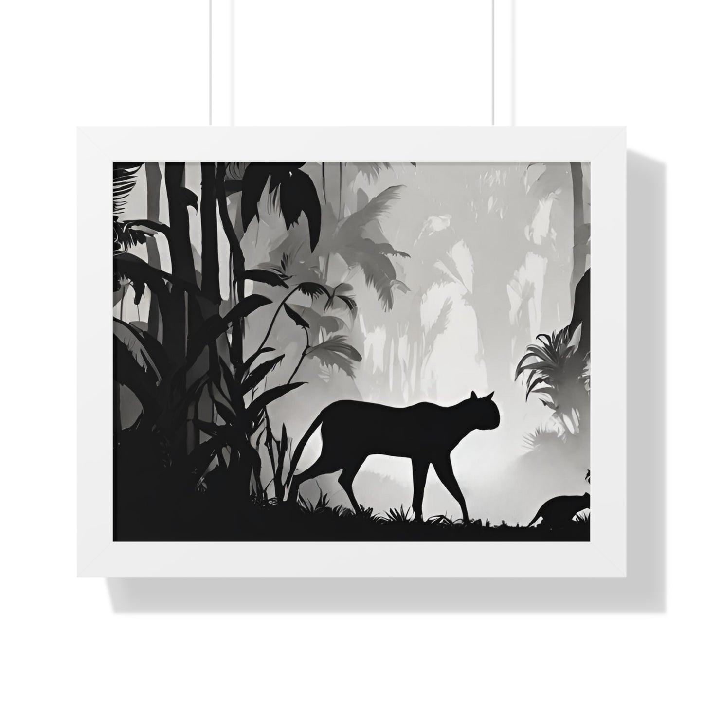 Animal Wall Art, Cheetah Picture, Leopard Print, Wild Animal Print, Predator Shadow Wall Hanging, Jungle Image, Living Room Poster, Scenery