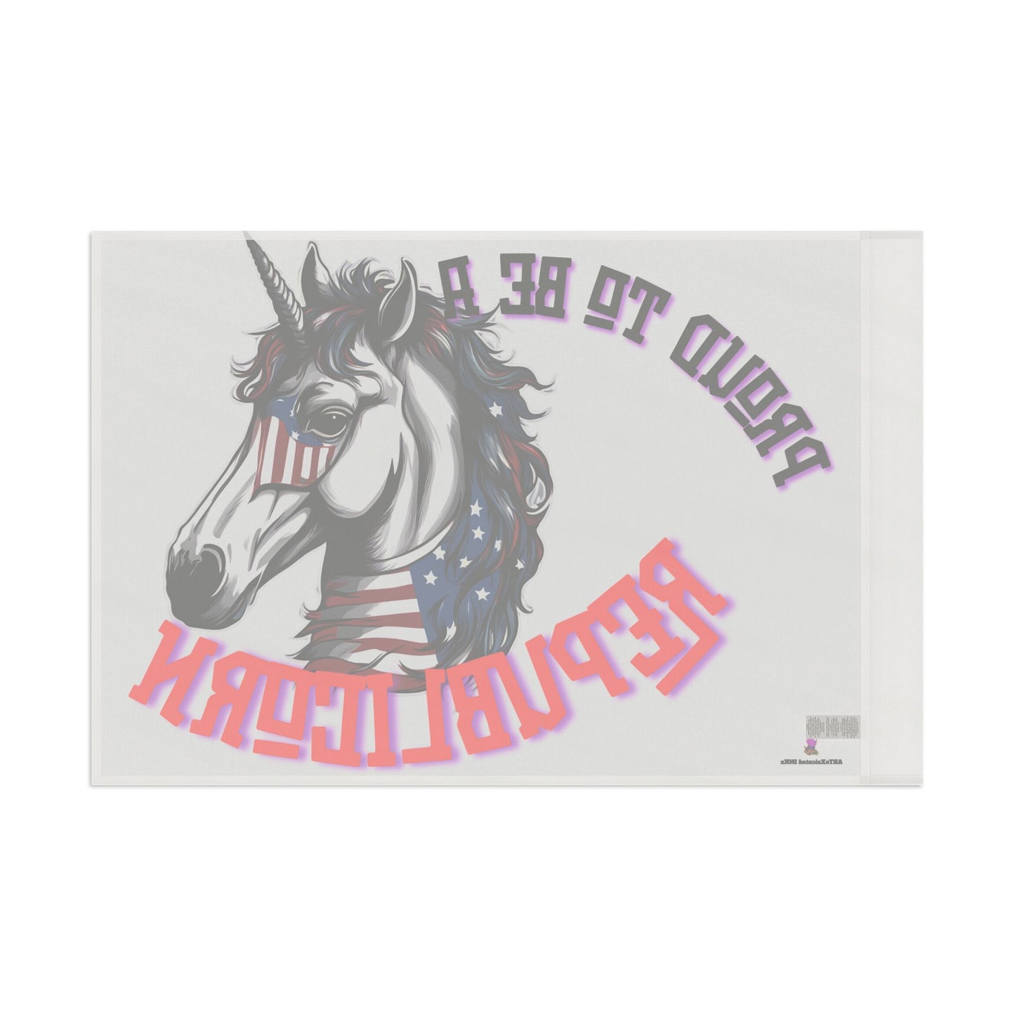 Patriotic Unicorn Republican Election Flag | Freedom Loving Patriot Horse House Banner | United States Flag Porch Yard Voter Gift