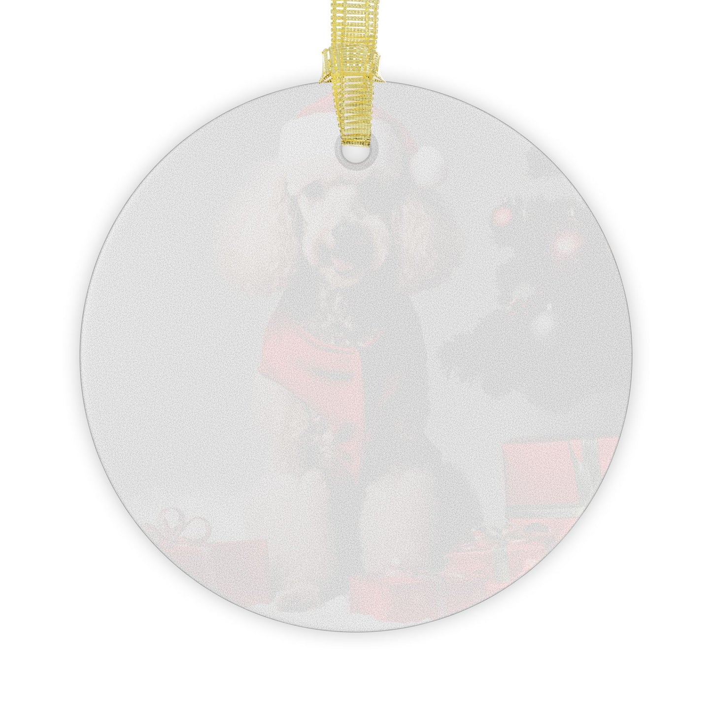 Poodle Christmas Ornament, Holiday Tree Decoration, Adorable Dog Ornament, Dog Lovers Gift, Round Glass Keepsake, Pet Xmas Collectible