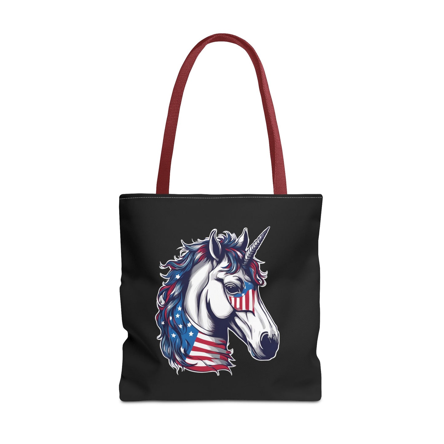 Patriotic Unicorn Gift Tote | American Flag Election Grocery Bag | United States Flag Freedom Lovers Office Travel Carrier | Patriot Sack