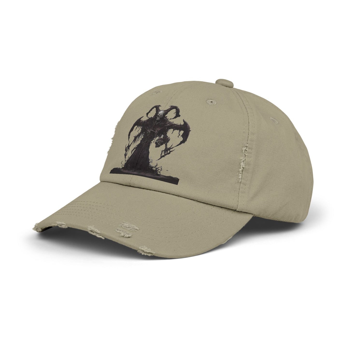 DEATHeCUTIONER Series Executioner Hat | Depths of Hell Rising Skeleton Cap | Trendy Evil Dust & Bones Grim Reaper Spring, Summer Wear Gift