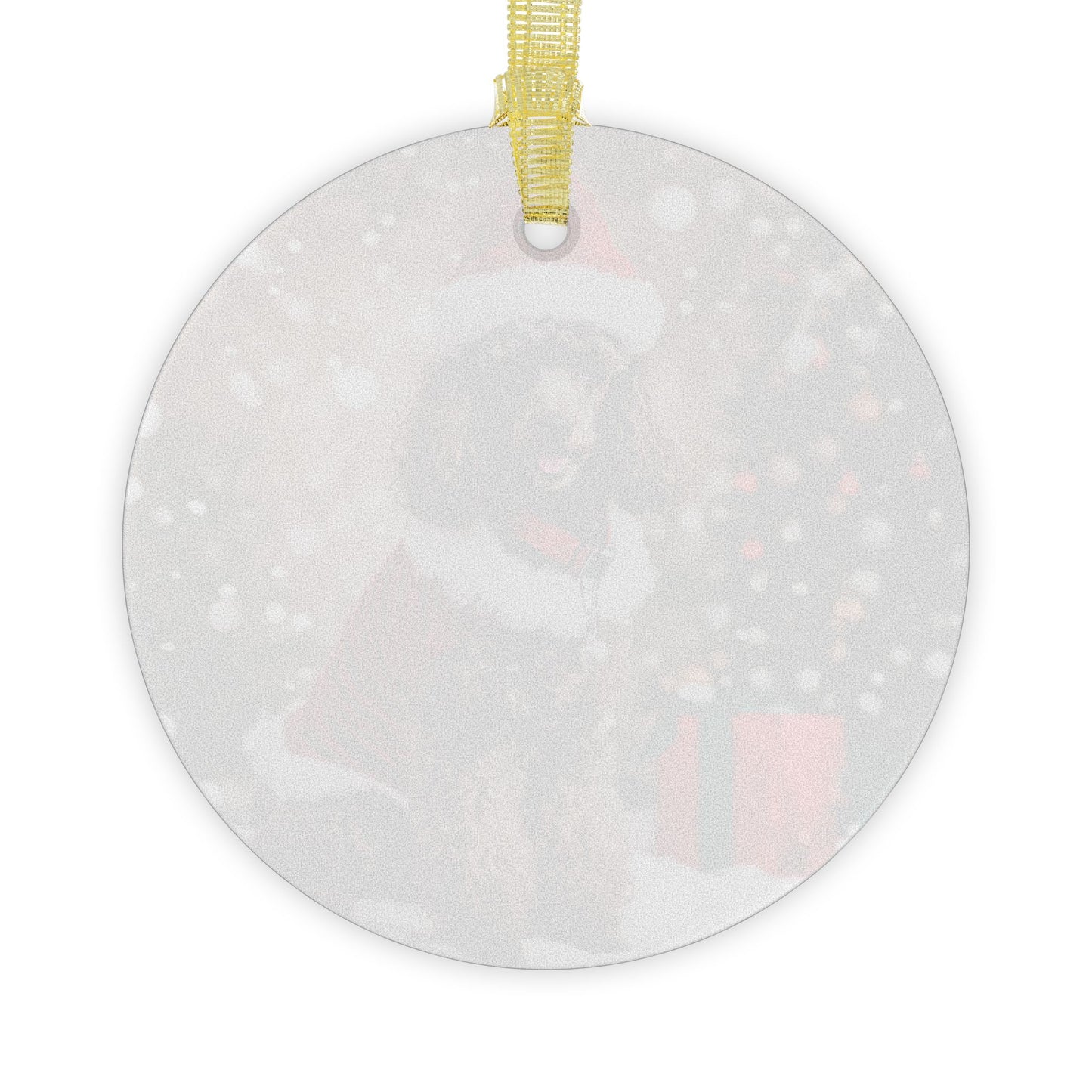 Poodle Christmas Ornament, Holiday Tree Decoration, Adorable Dog Ornament, Dog Lovers Gift, Round Glass Keepsake, Pet Xmas Collectible
