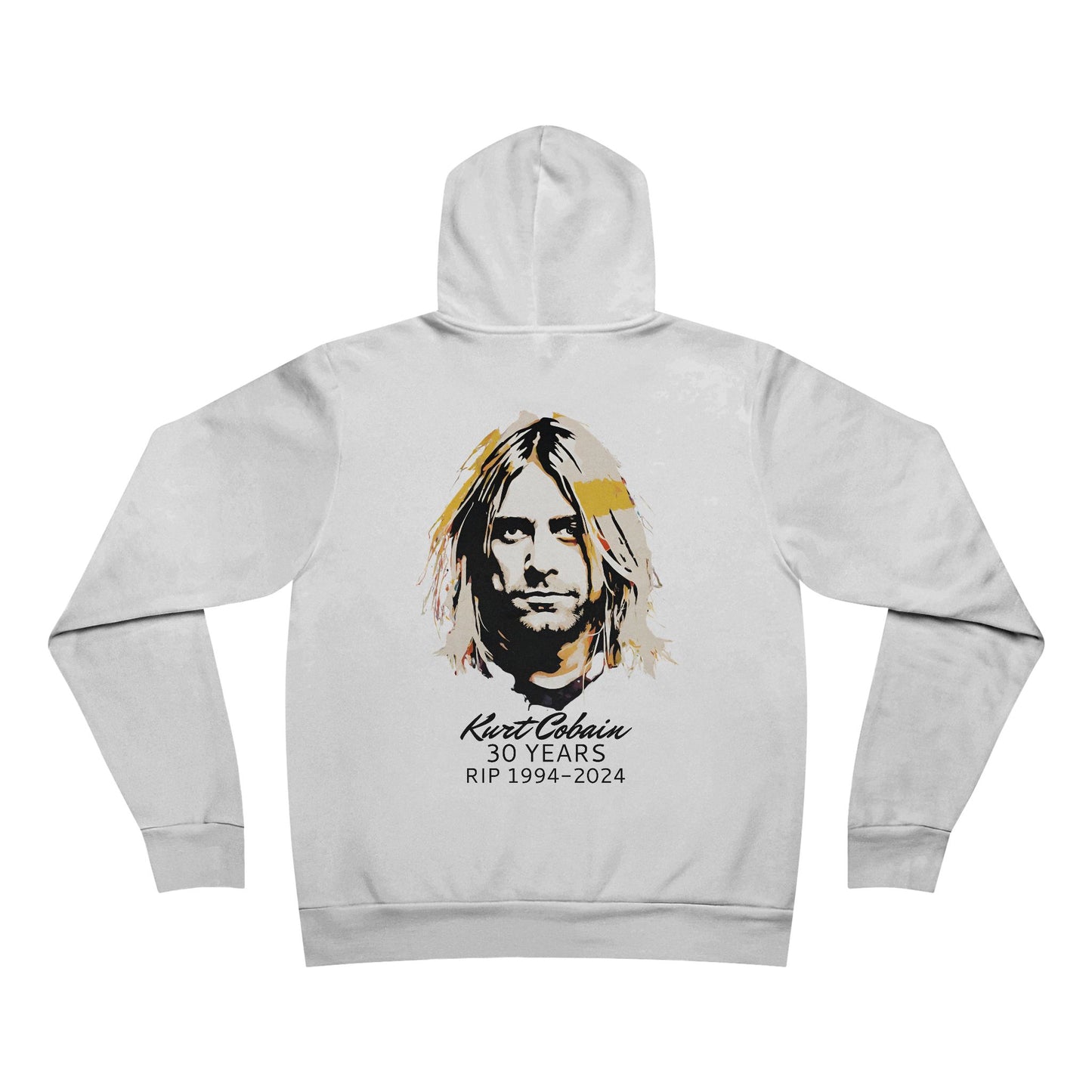 Nirvana Art Sweatshirt | Remembering Kurt Cobain Hoodie | Vintage Inspired Rock N Roll Wear | Anniversary Gift for Nirvana Lovers