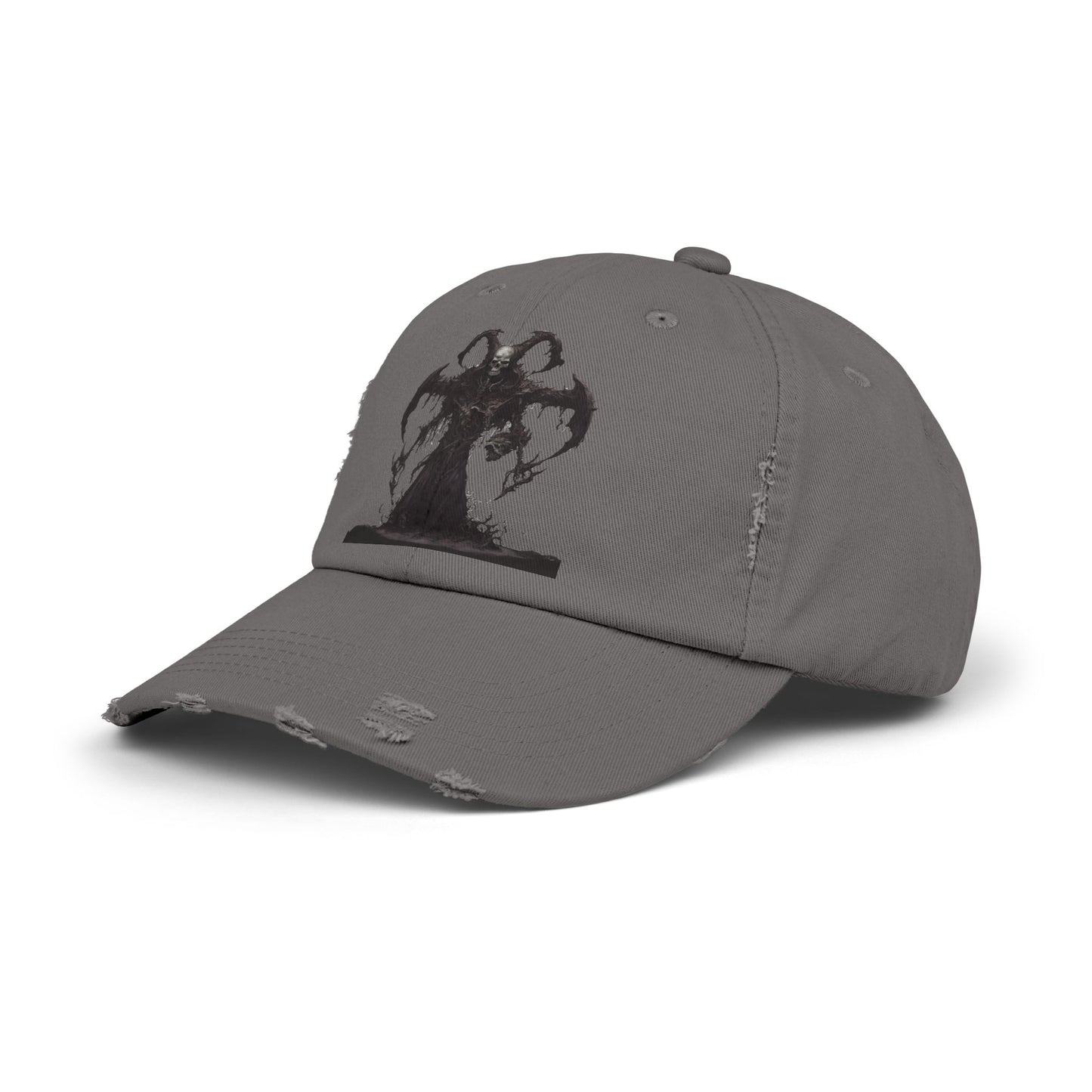 DEATHeCUTIONER Series Executioner Hat | Depths of Hell Rising Skeleton Cap | Trendy Evil Dust & Bones Grim Reaper Spring, Summer Wear Gift