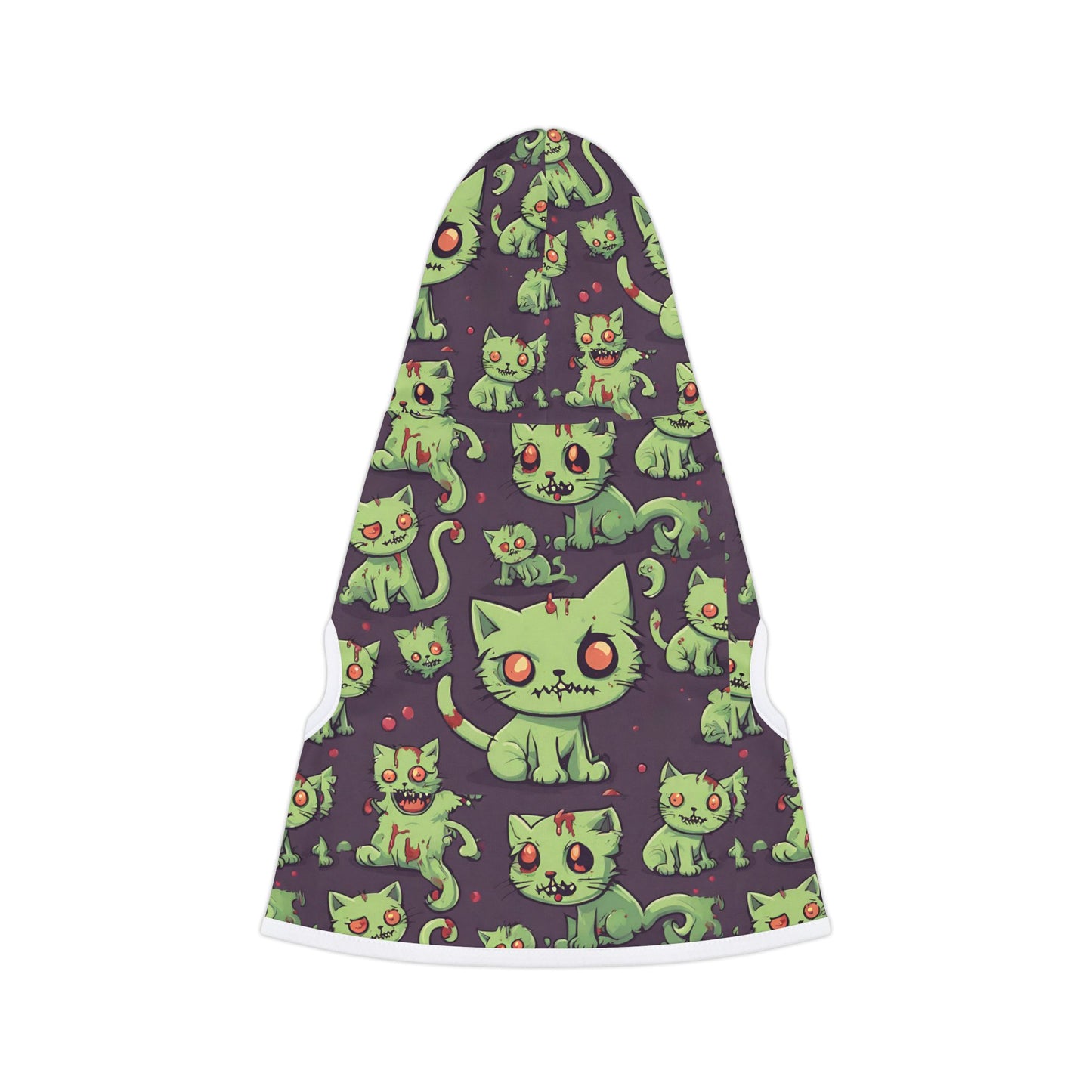 Zombie Cat Pet Sweatshirt, Undead Brain Kittens Cats or Dogs Hoodie, Bloody Gray Feline Kitty Animal Lovers Shirt, Cute Pet Lover Gift