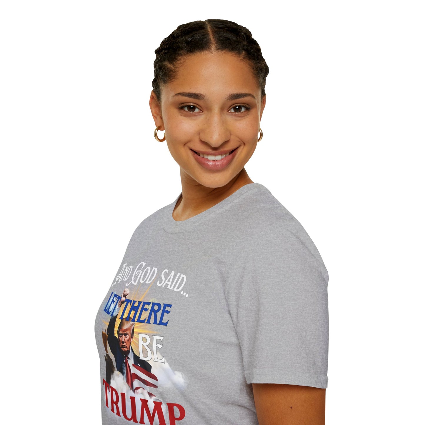President Donald Trump Tee, And God Said, Let There Be Trump Shirt, Conservative T-Shirt, Republican Voter Election Gift, Patriotic Apparel