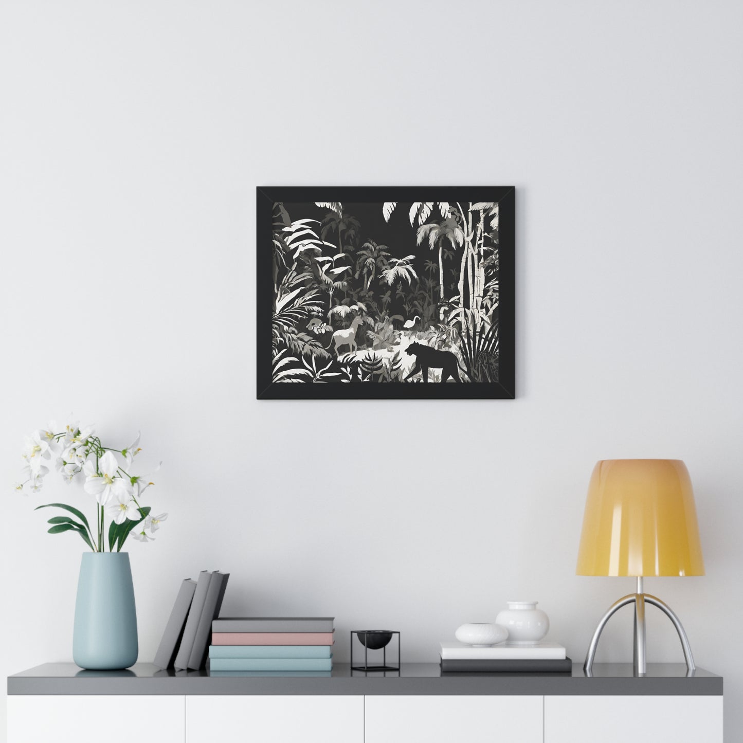 Animal Kingdom Print, Animal Wall Art, Wildlife Picture, Shadow Wall Hanging, Jungle Picture, Living Room Poster, Office Scenery
