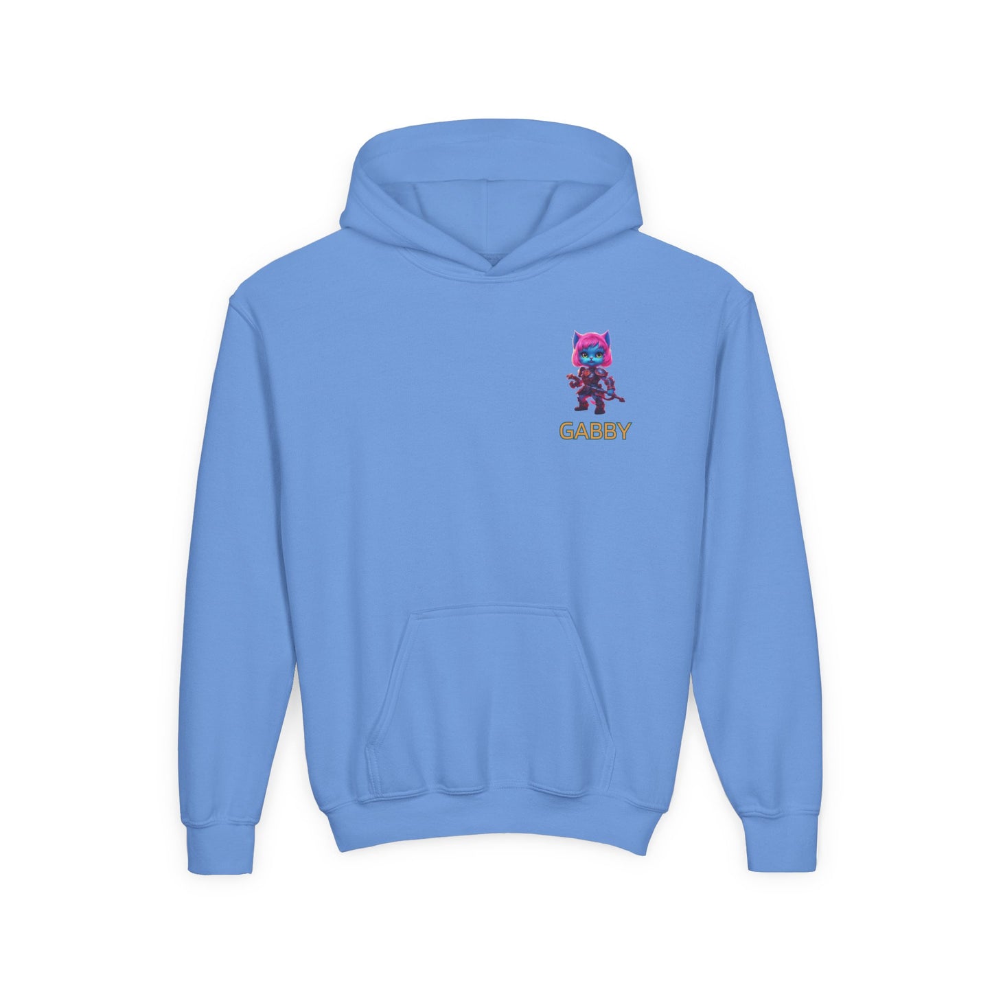 Custom Trendy Kids Hoodie, Personalized Girls Cat Hoodie, Warrior Cat Kids Hooded Sweatshirt