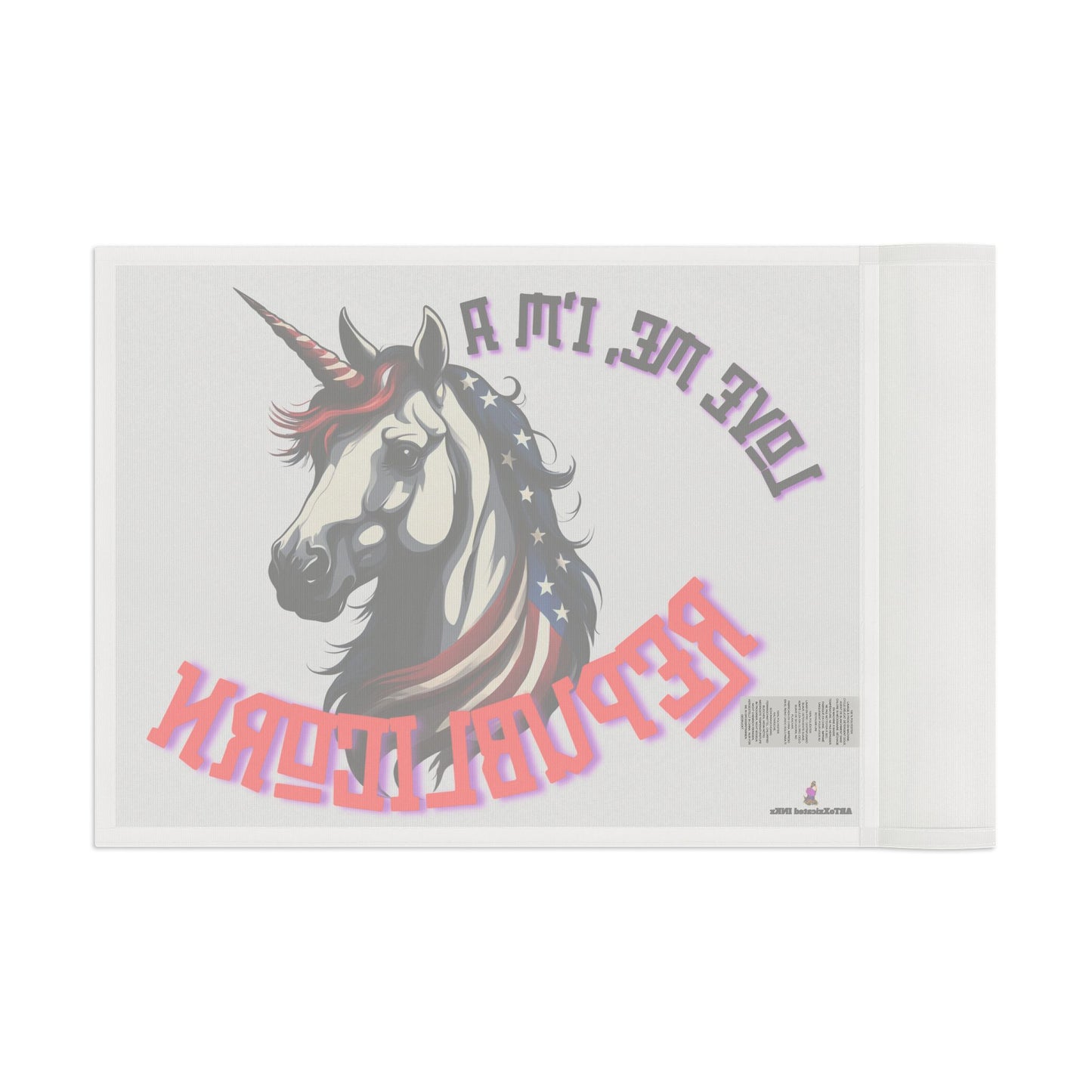 Patriotic Unicorn Republican Election Flag | Freedom Loving Patriot Horse House Banner | United States Flag Porch Yard Voter Gift