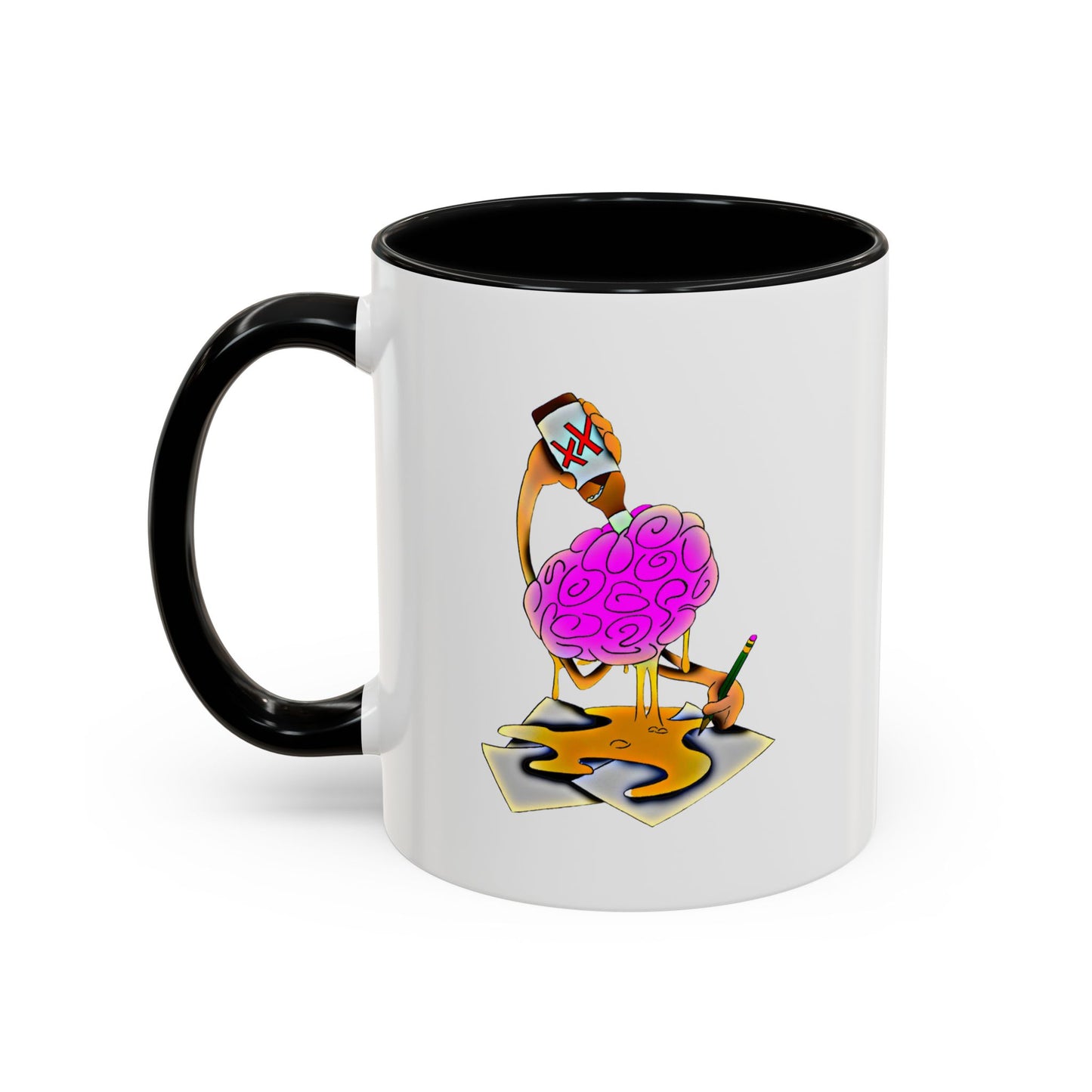 Official ARToXxicated INKx LOGO Coffee Mug Brain Mug Beer Lover Mug Coffee Collector Gift Mug Artist Coffee Mug Thinker Mug