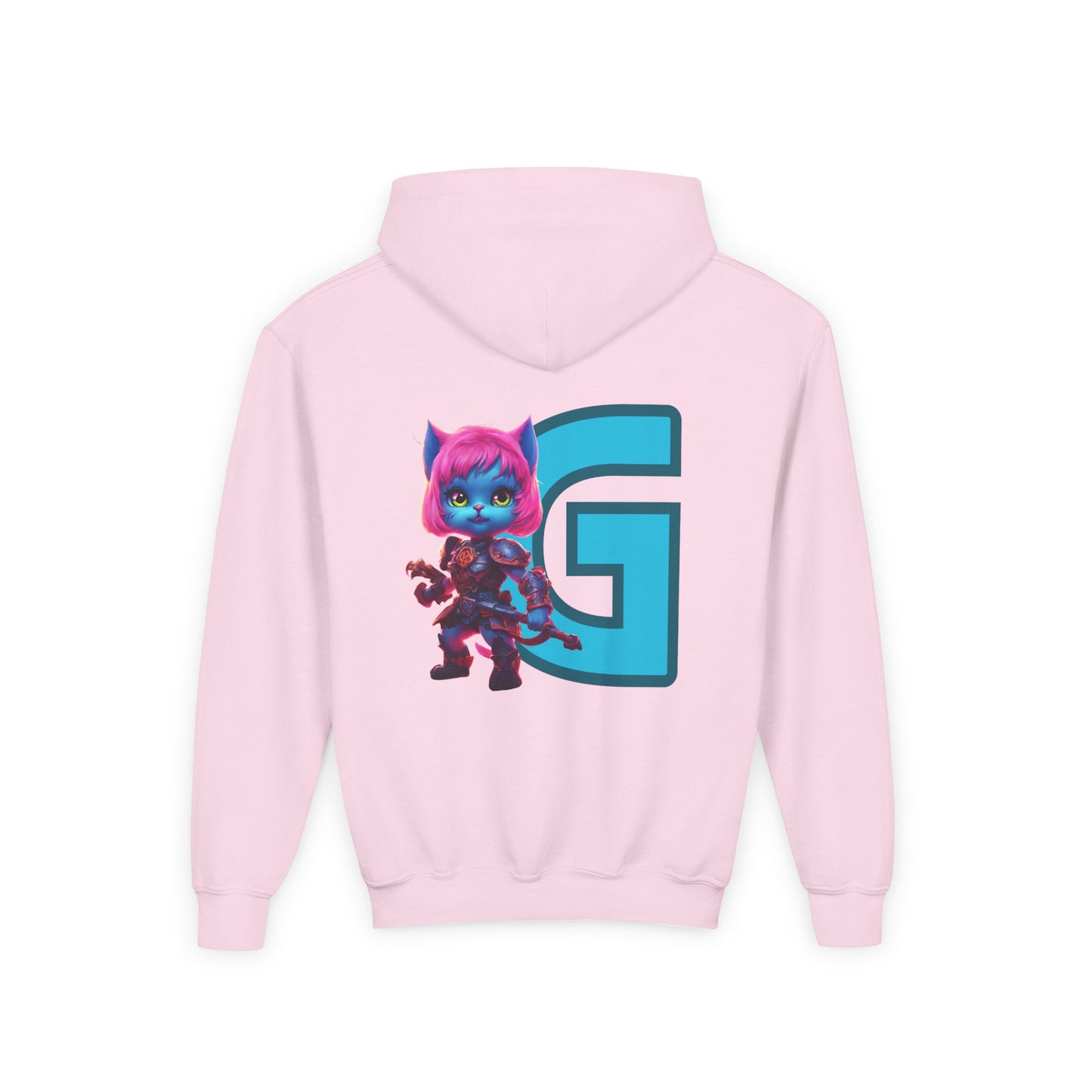 Custom Trendy Kids Hoodie, Personalized Girls Cat Hoodie, Warrior Cat Kids Hooded Sweatshirt
