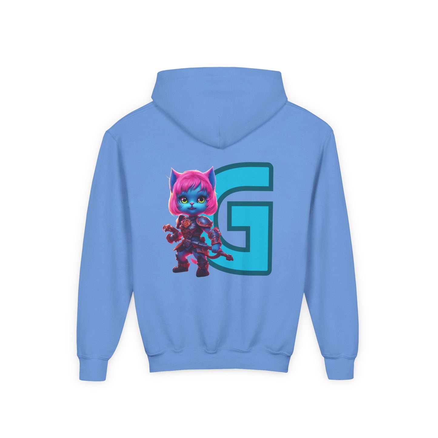 Custom Trendy Kids Hoodie, Personalized Girls Cat Hoodie, Warrior Cat Kids Hooded Sweatshirt