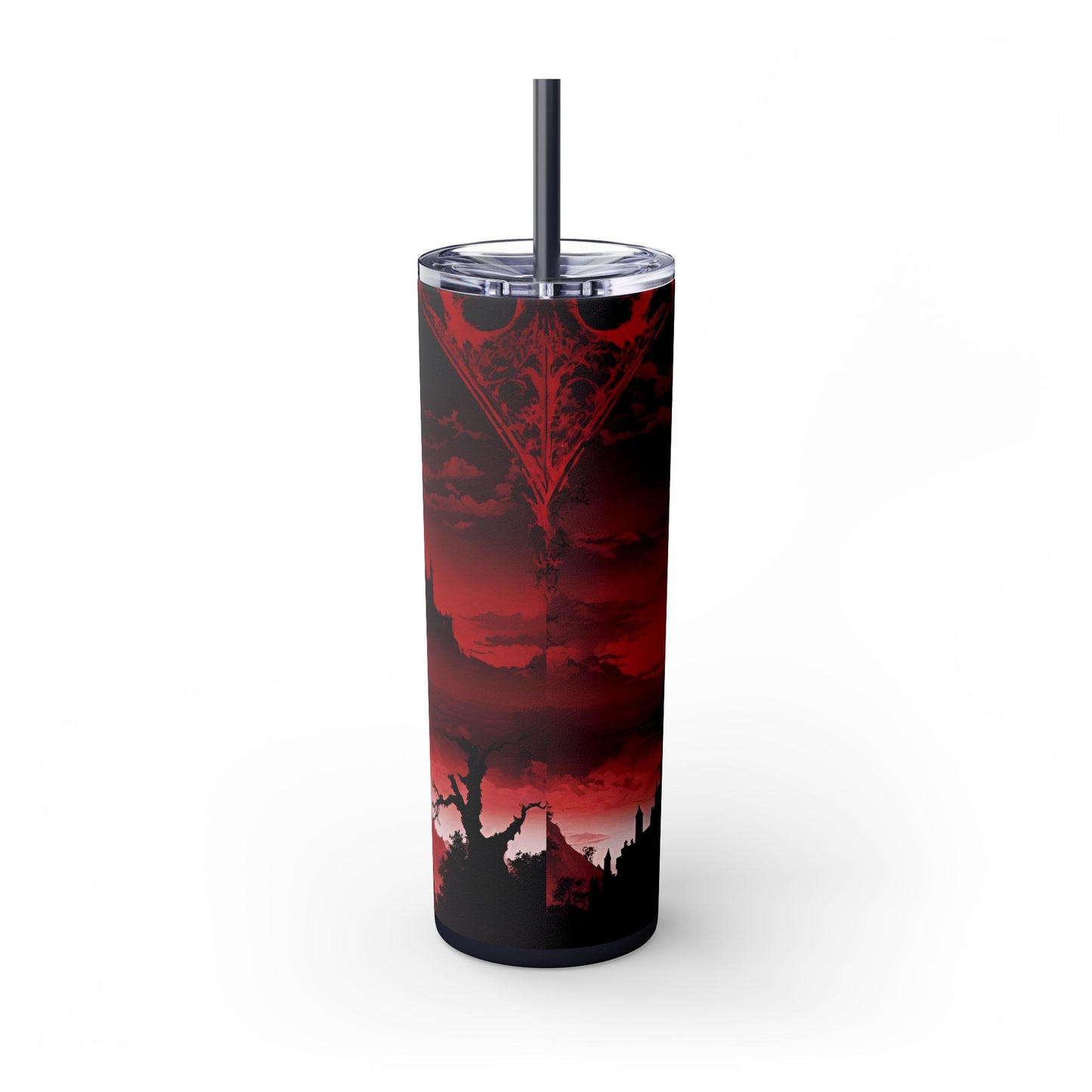 Castlevania Belmont Video Game Inspired Skinny Tumbler | What a Horrible Night to Traverse the Darkness Cup | Dracula Castle Gamer Road Gift
