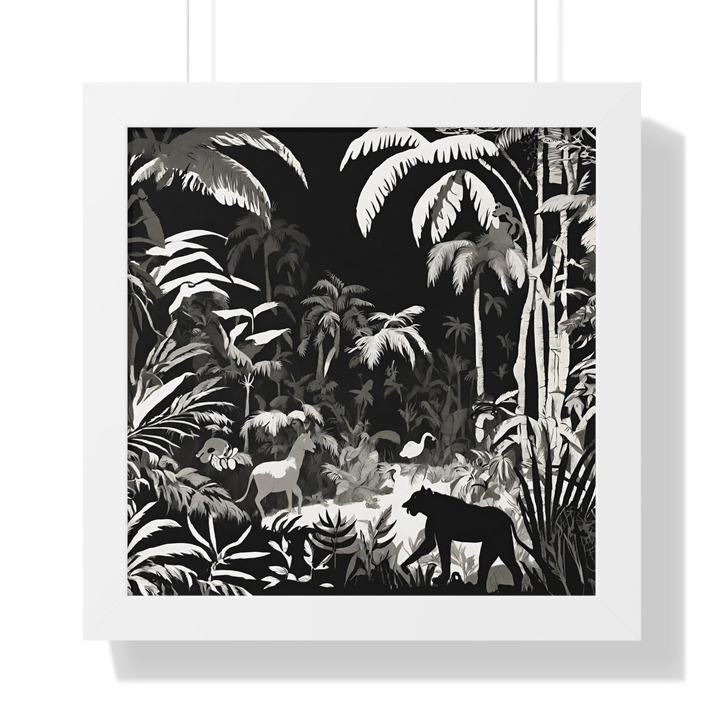 Animal Kingdom Print, Animal Wall Art, Wildlife Picture, Shadow Wall Hanging, Jungle Picture, Living Room Poster, Office Scenery