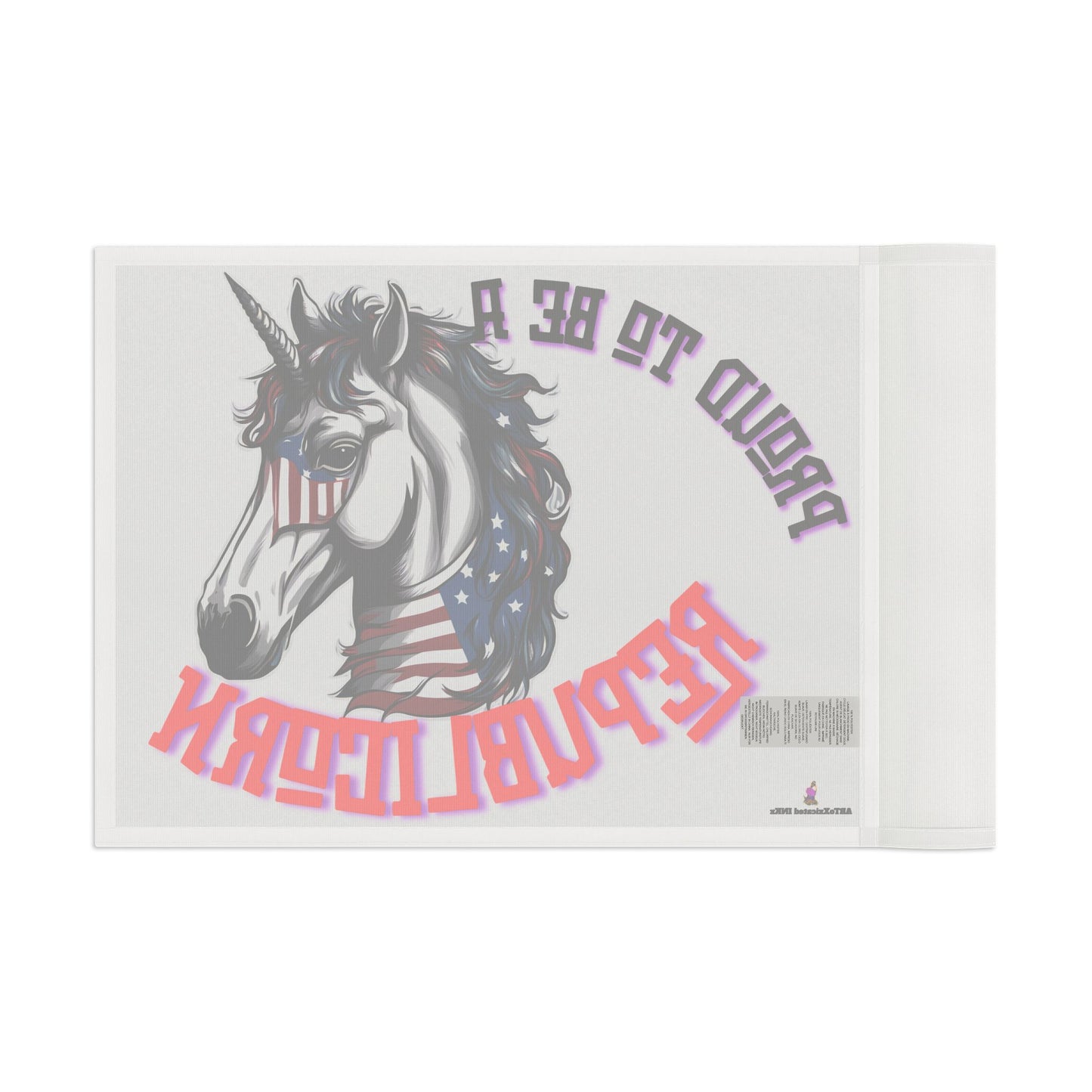 Patriotic Unicorn Republican Election Flag | Freedom Loving Patriot Horse House Banner | United States Flag Porch Yard Voter Gift