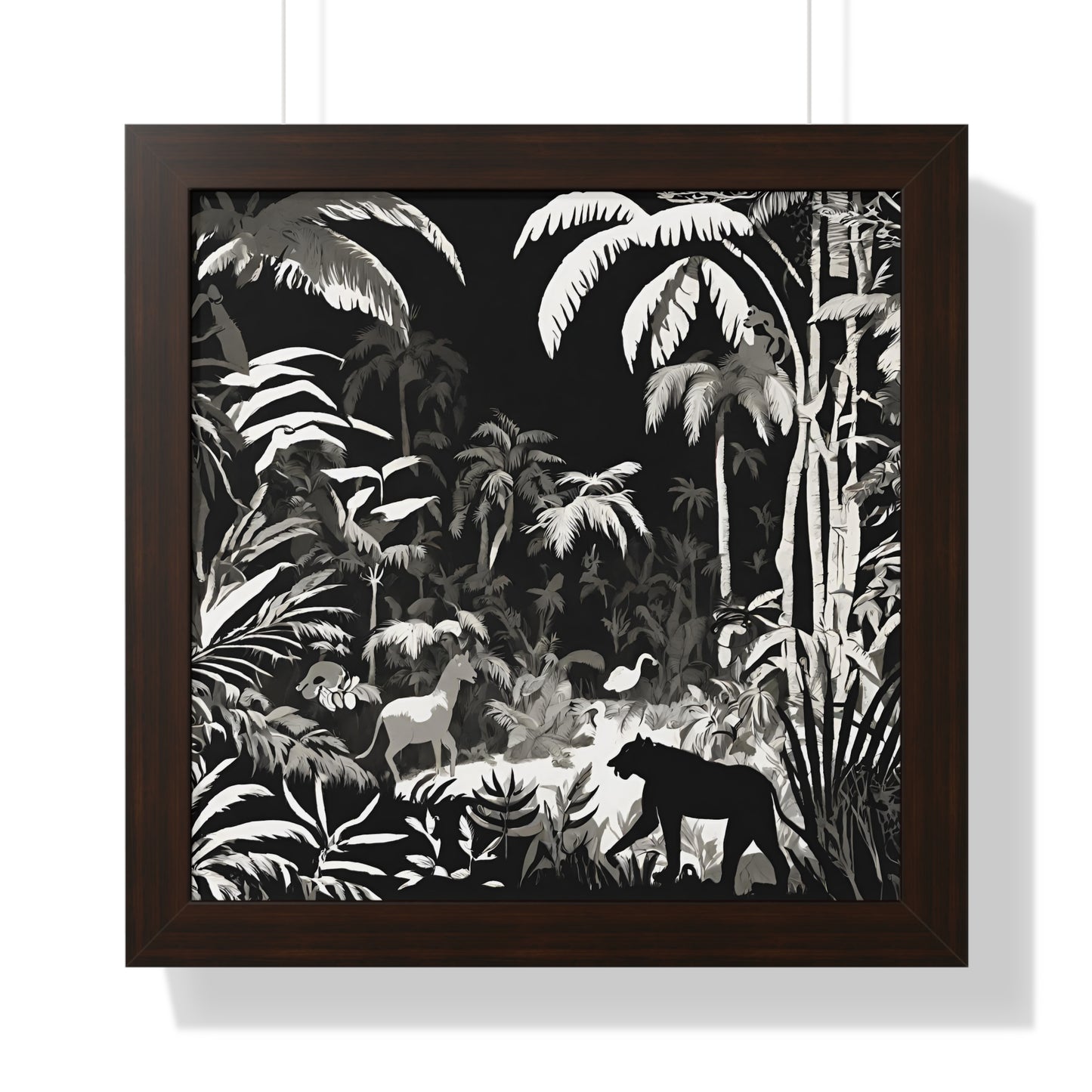 Animal Kingdom Print, Animal Wall Art, Wildlife Picture, Shadow Wall Hanging, Jungle Picture, Living Room Poster, Office Scenery