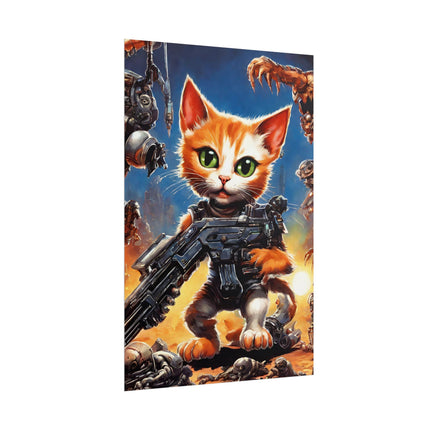 Cool Kids Poster, MECHANIMAL CLASH BATTLERS, Kitten Force, Cat Poster, Kitten Poster, Child's Bedroom Poster, Kids Wall Decor