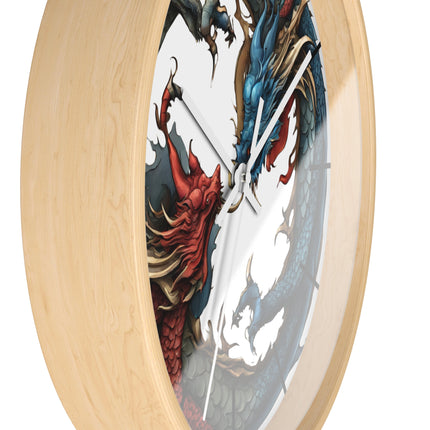 Dragon Clock - Yin Yang Dueling Serpents Wall Decor