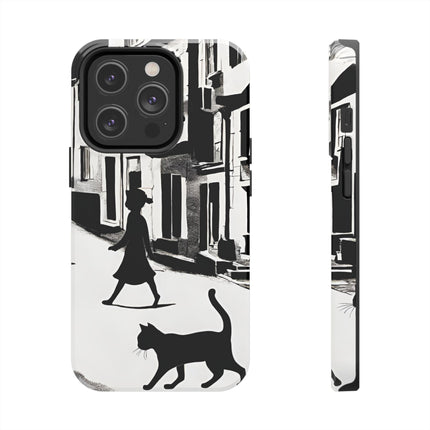 VINTAGE CITY CAT ALLEY WAY Phone Case
