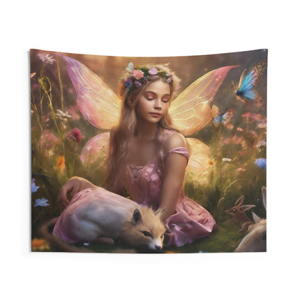 ENCHANTED FLOWER FIELDS FAIRY Tapestry