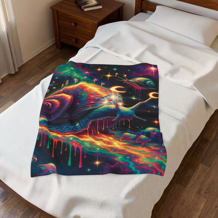 TRIPPY SNAIL GUIDER Psychedelic Blanket