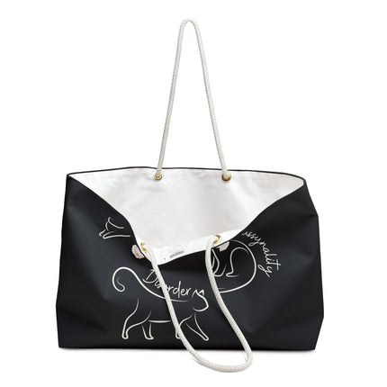 Travel Bag | Funny Weekend Bag | Multiple Pussynality Disorder Cat Traveler | Cat Lovers Gift | Mental Health Humor | Getaway Carrier