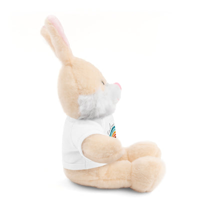 FIND YOUR INNER HAPPY PLACE Inspirational Rainbow Stuffed Animal