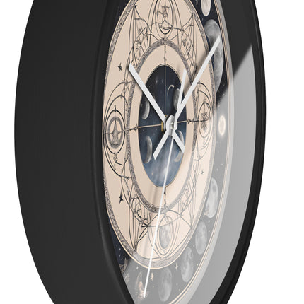 LUNAR MOON PHASES Wall Clock