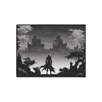 DEATH AND TERROR AWAIT IN THE DARK OF NIGHT Video Game Inspired Floor Mat