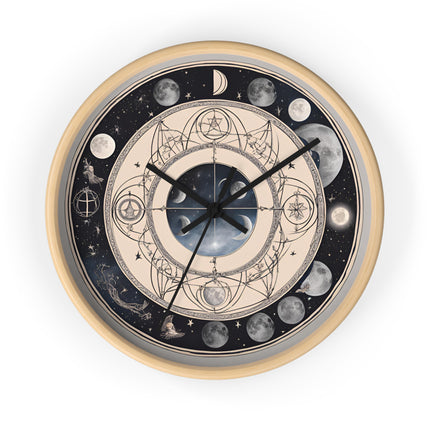 LUNAR MOON PHASES Wall Clock