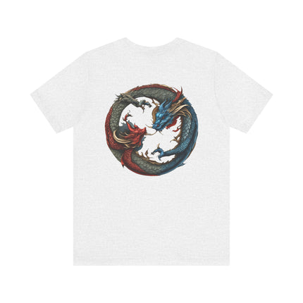 CHINESE DRAGON YIN TANG T-Shirt - Traditional Asian Dragon Art Tee