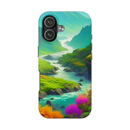 RIVER SPRING FLOWER VALLEY Phone Case