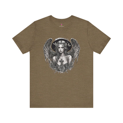 BROKEN BUTTERFLY ANGEL T-Shirt - Damaged Beauty Spiritual Art Tee