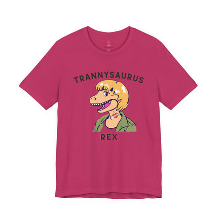 TRANNYSAURUS REX T-Shirt - Funny Dinosaur Parody Humor Tee
